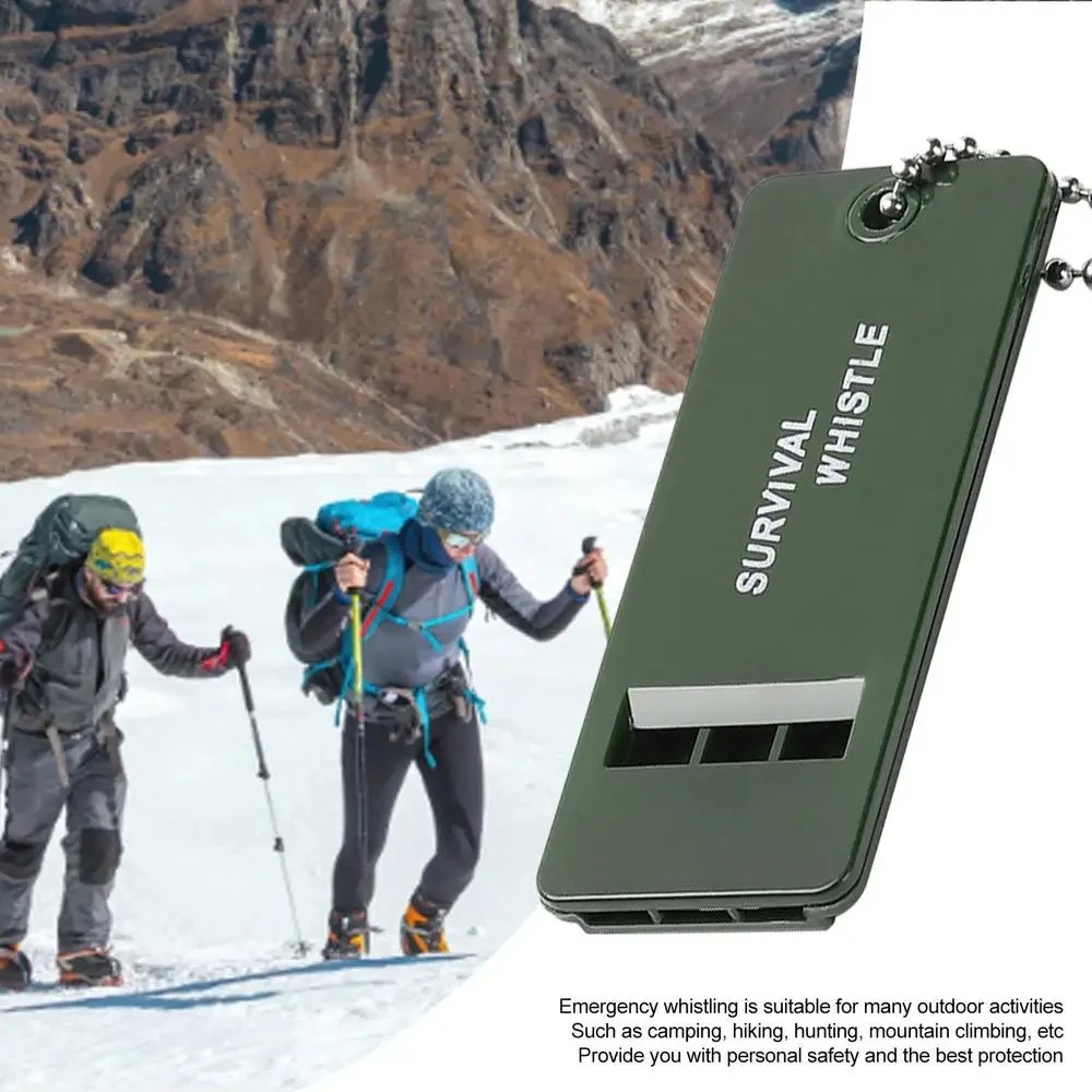 Hunting Outdoor Gear - นกหวีดความดังสูง 3 ความถี่ สำหรับใช้กลางแจ้ง นกหวีดฉุกเฉินเพื่อการเอาชีวิตรอด สำหรับการตั้งแคมป์