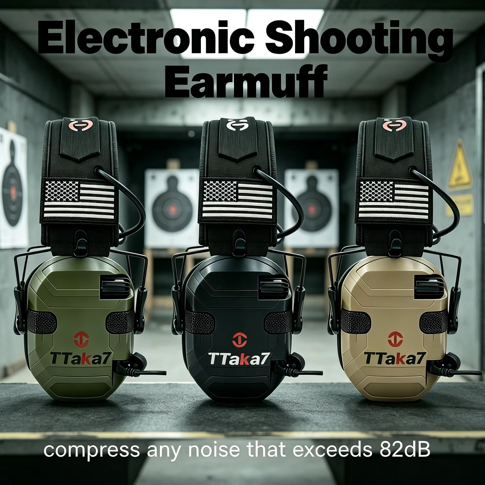 Shooting Ear Muff - หูฟังป้องกันเสียงรบกวนแบบพับได้สำหรับยิงปืนอิเล็กทรอนิกส์รุ่นใหม่ พร้อมระบบขยายเสียงและป้องกันการได้ยิน