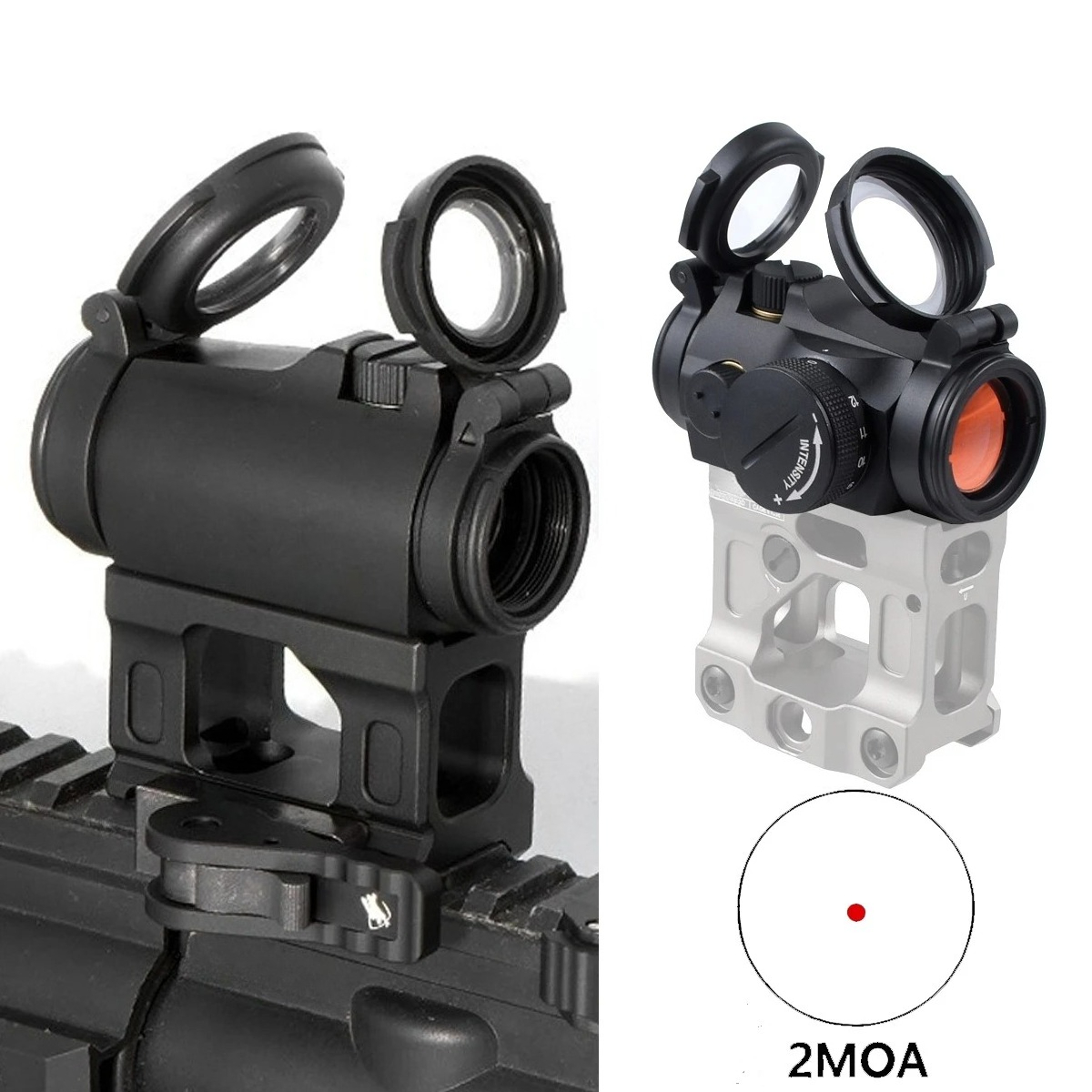 Outdoor Hunting Range - กล้องเล็งแบบจุดแดง Tactical T01/02 2MOA พร้อมฐานติดตั้ง UNITY