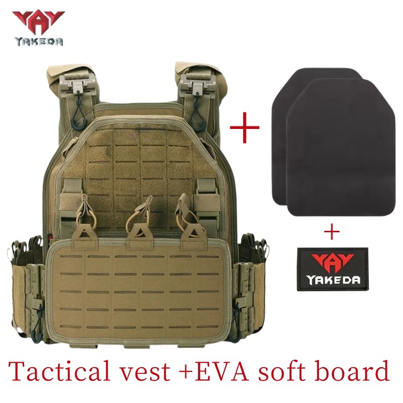 Hunting Outdoor Gear - เสื้อกั๊กยุทธวิธี YAKEDA รุ่น 6094 แบบถอดประกอบได้รวดเร็ว ตัดด้วยเลเซอร์