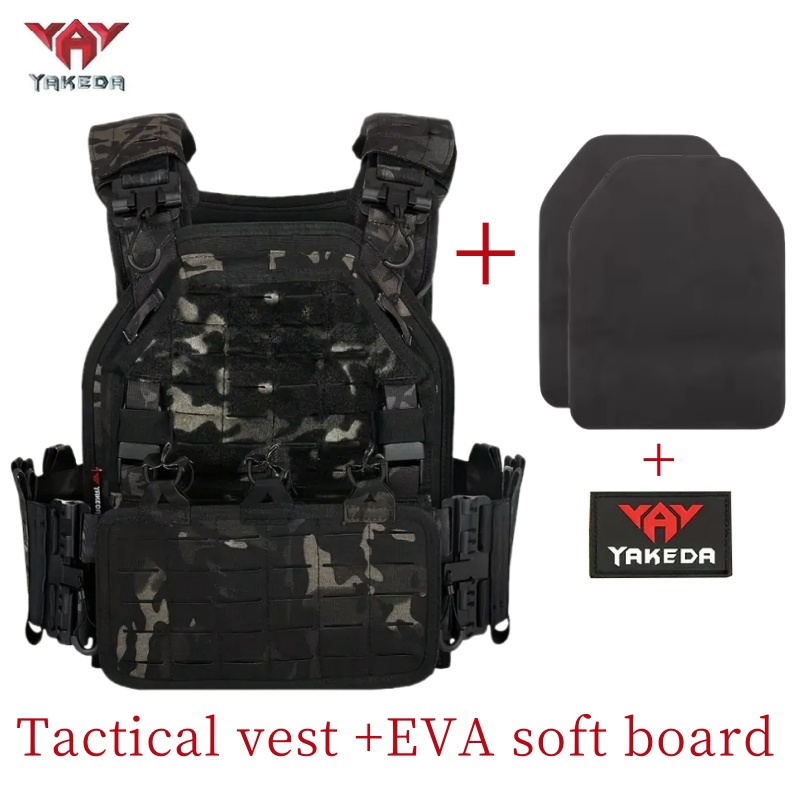 Hunting Outdoor Gear - เสื้อกั๊กยุทธวิธี YAKEDA รุ่น 6094 แบบถอดเร็ว ตัดเย็บด้วยเลเซอร์