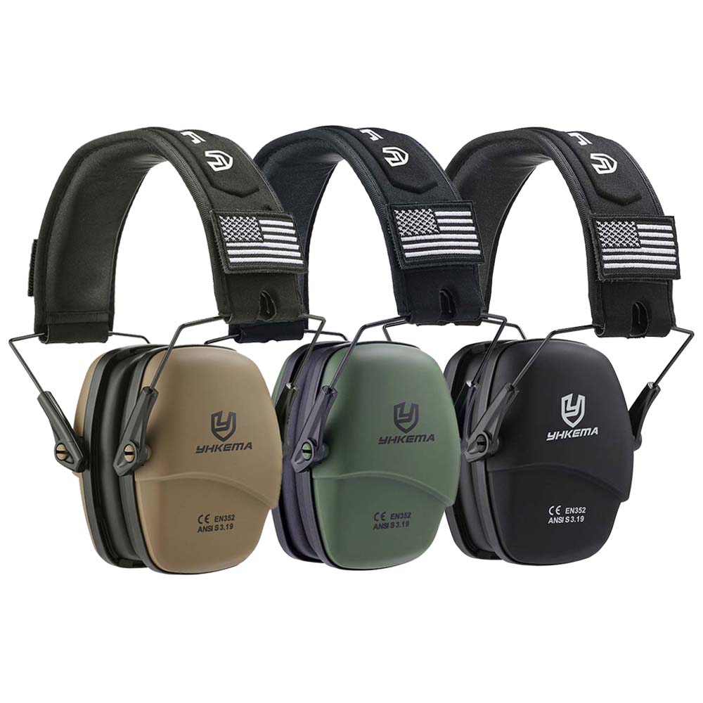 Shooting Ear Muff - YHKEMA ชุดหูฟังยุทธวิธีป้องกันหูหูฟังสําหรับล่าสัตว์ Hearing Earmuff ลดเสียงรบกวน Earmuffs