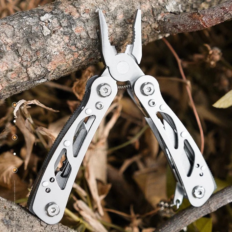 Hunting Knife Outdoor - มีดพับอเนกประสงค์ คีมพกพาขนาดเล็ก พับได้ ใช้สำหรับเอาตัวรอดในสถานการณ์ฉุกเฉิน เหมาะสำหรับการล่าสัตว์ ตั้งแคมป์