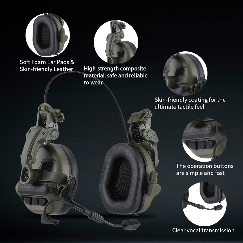 แขนถัดไป F30 ยุทธวิธี Earmuffs - Shooting Ear Muff บทวิจารณ์และราคา