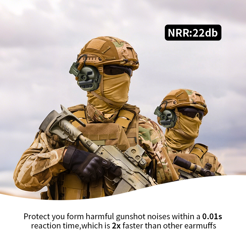 แขนถัดไป F30 ยุทธวิธี Earmuffs - Shooting Ear Muff บทวิจารณ์และราคา
