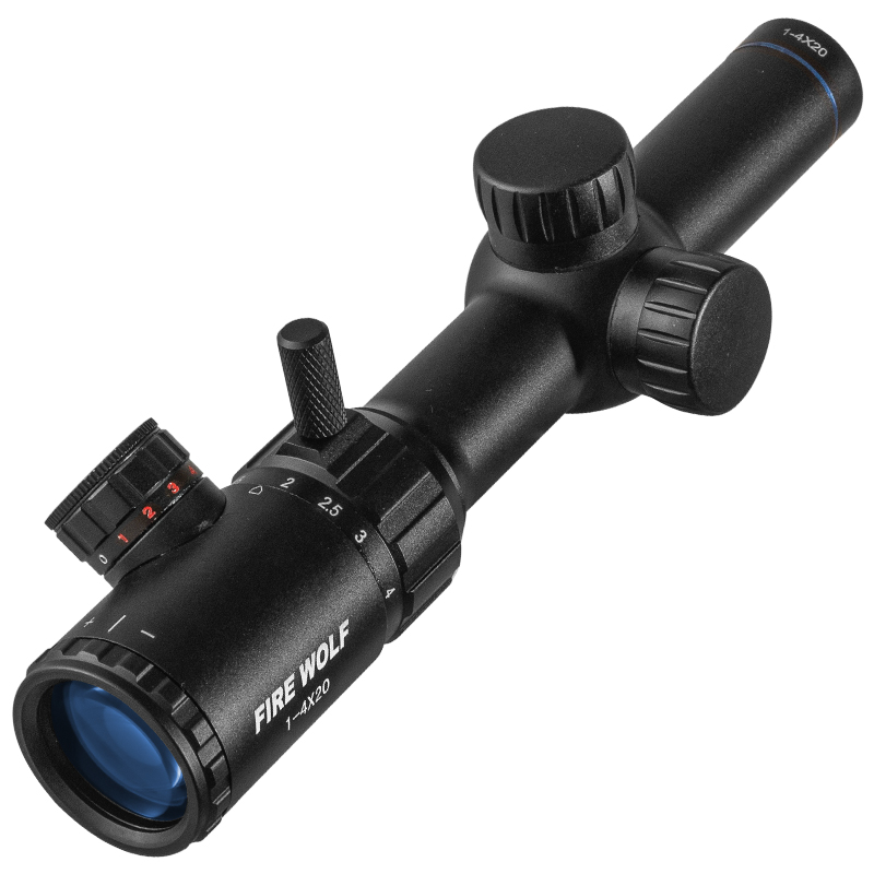FIRE WOLF 1-4x20ปืนไรเฟิลขอบเข - Outdoor Hunting Range บทวิจารณ์และราคา