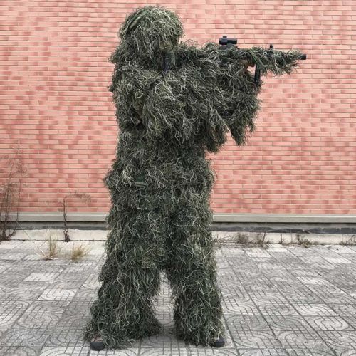 ชุดลายพรางป่า ชุดกิลสูท เสื้อผ - Outdoor Hunting Movies บทวิจารณ์และราคา