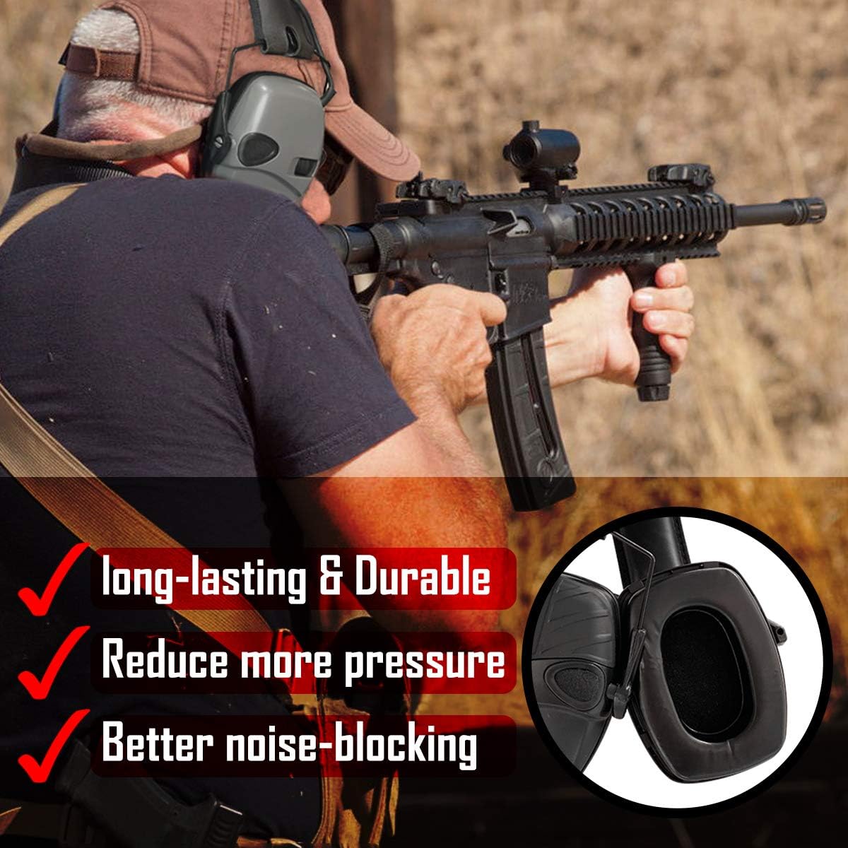 แผ่นรองหูฟังเจล ZOHAN, แผ่นรอง - Shooting Ear Muff บทวิจารณ์และราคา
