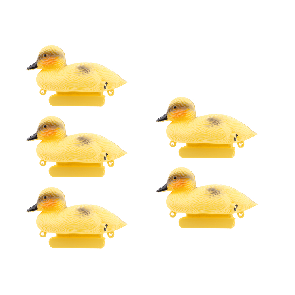 5Pcs ลอยเป็ดเป็ดบ่อปลาเครื่องป - Decoy Duck Plastic บทวิจารณ์และราคา