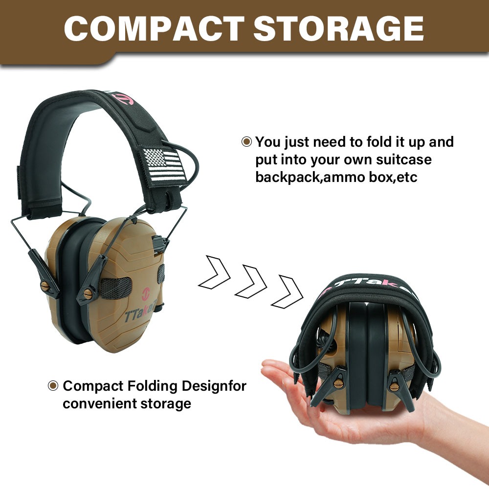 หูฟังป้องกันเสียงรบกวนแบบพับได - Shooting Ear Muff บทวิจารณ์และราคา