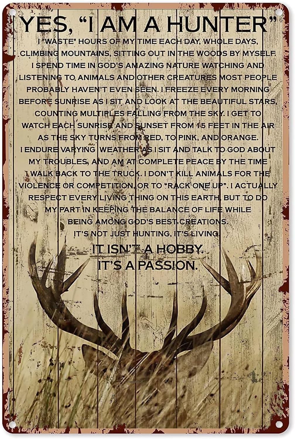 ป้ายโลหะอะลูมิเนียมลายล่าสัตว์ - Outdoor Hunting Paintings บทวิจารณ์และราคา